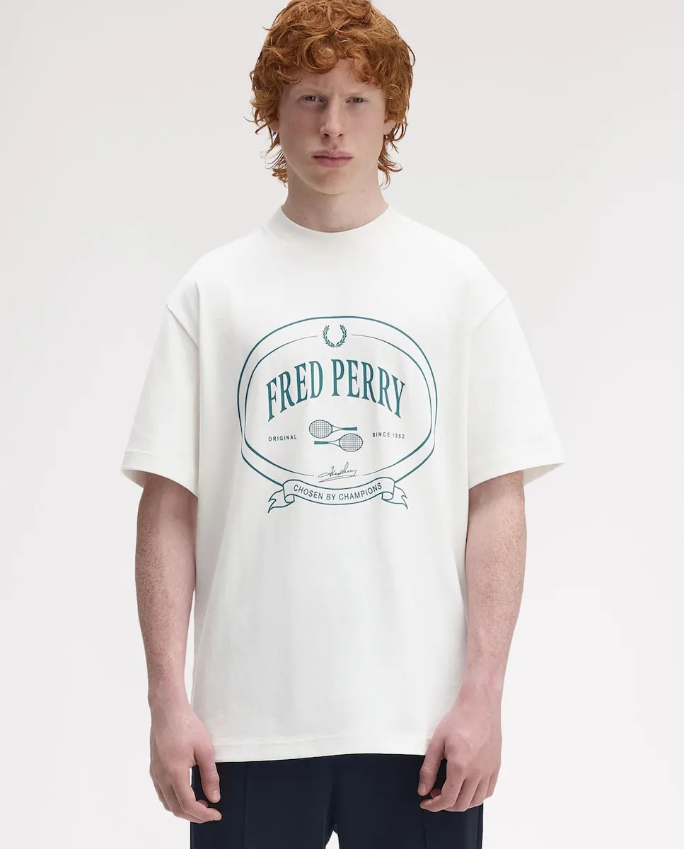 Мужская футболка с короткими рукавами и круглым вырезом Fred Perry, белый
Мужская футболка с короткими рукавами и круглым вырезом Fred Perry, белый