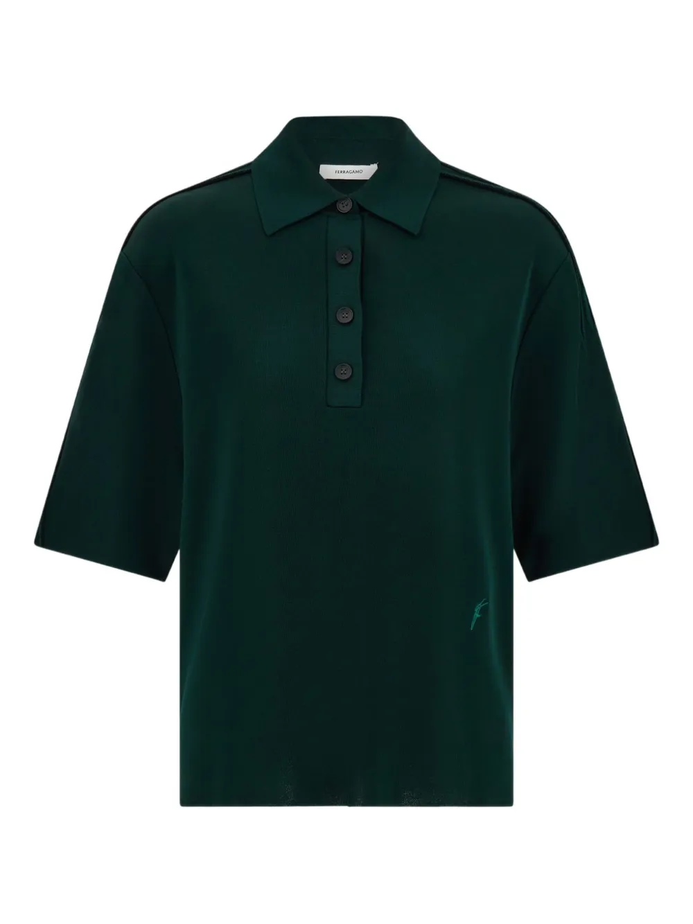 Трикотажная рубашка поло Ferragamo, зеленый
Трикотажная рубашка поло Ferragamo, зеленый