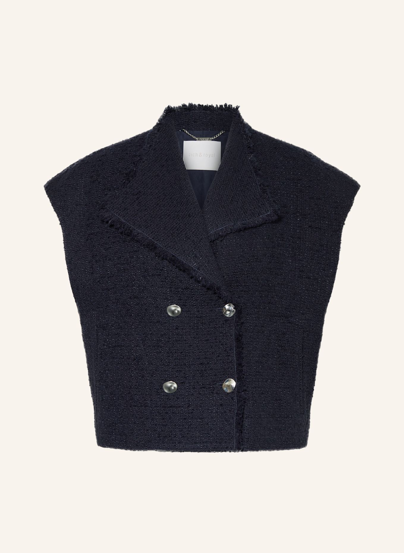 Жилет-Блейзер из букле Rich & Royal, синий
Жилет-Блейзер из букле Rich & Royal, синий
