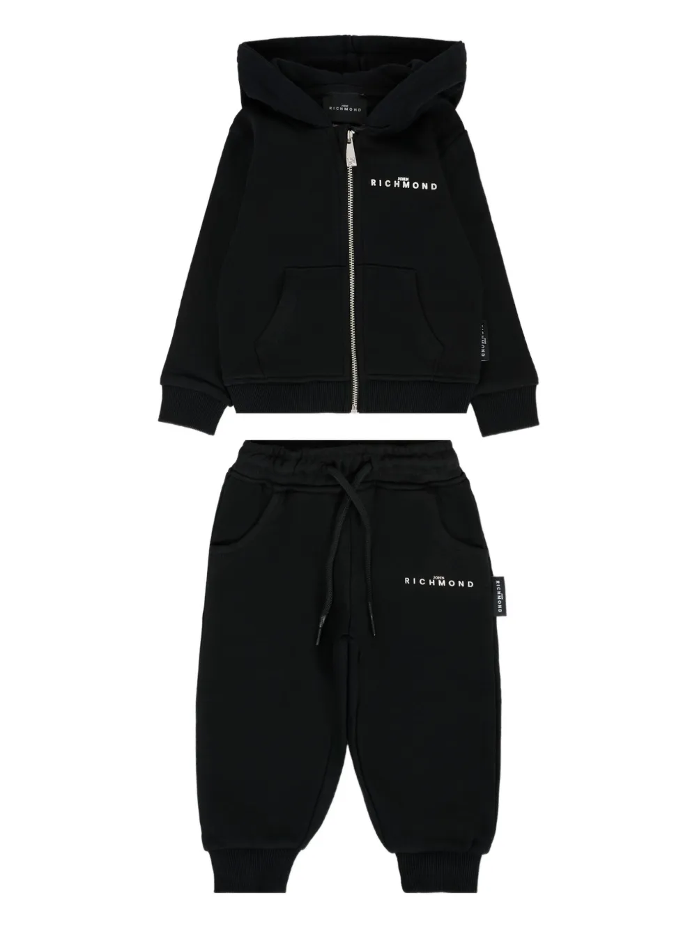 Спортивный костюм с вышитым логотипом John Richmond Junior, черный
Спортивный костюм с вышитым логотипом John Richmond Junior, черный