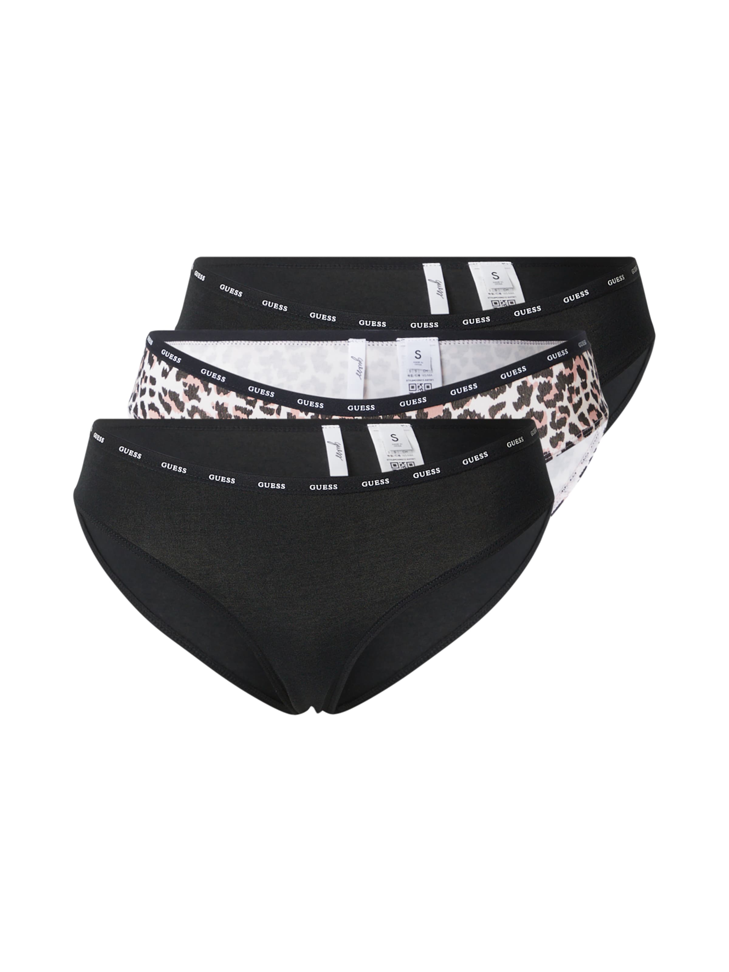 GUESS Трусики в цвете экрю, черные
GUESS Трусики в цвете экрю, черные