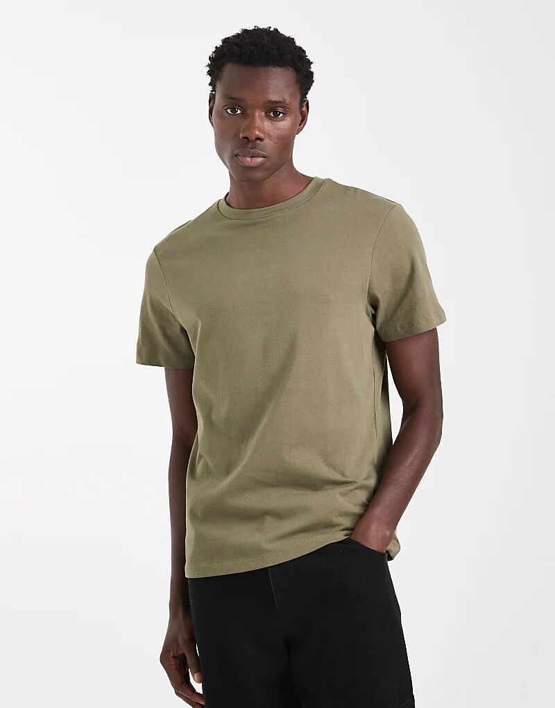 Плотная футболка с круглым вырезом ASOS DESIGN цвета хаки
Плотная футболка с круглым вырезом ASOS DESIGN цвета хаки