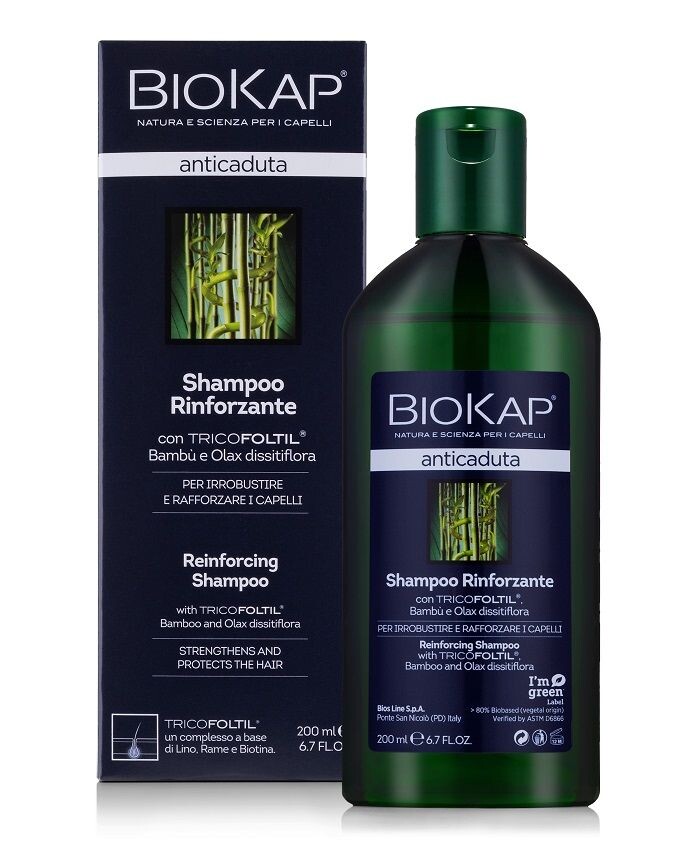 Шампунь против выпадения волос Biokap Anticaduta Szampon Wzmacniający Przeciw Wypadaniu Włosów, 200 мл
Шампунь против выпадения волос Biokap Anticaduta Szampon Wzmacniający Przeciw Wypadaniu Włosów, 200 мл