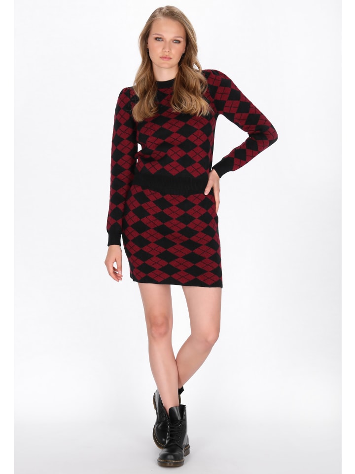 Женская юбка черного бордового цвета myMo ROCKS
Женская юбка черного бордового цвета myMo ROCKS