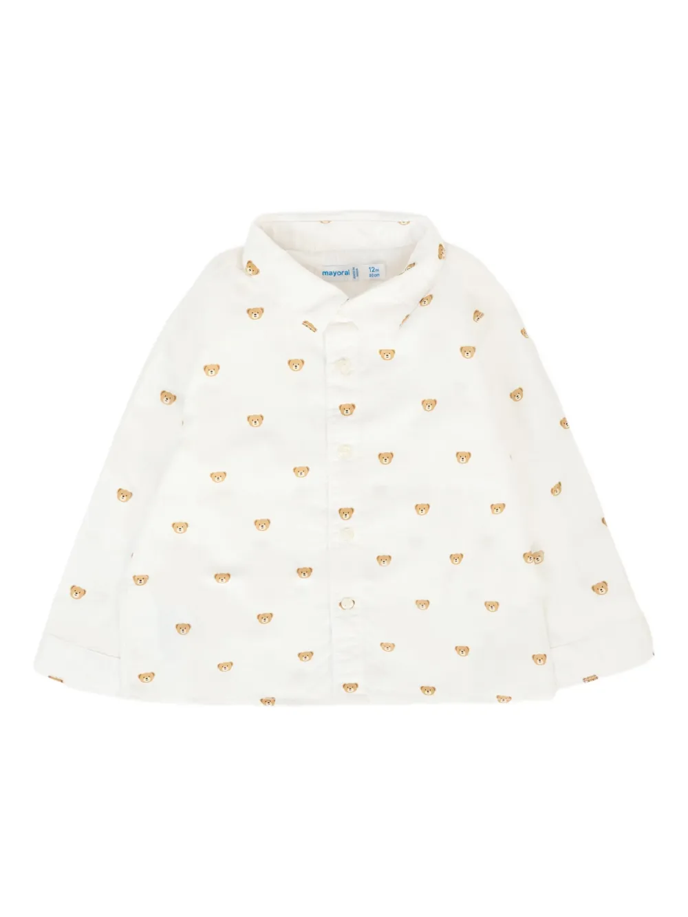 Рубашка с длинными рукавами и принтом медведя Mayoral, белый
Рубашка с длинными рукавами и принтом медведя Mayoral, белый