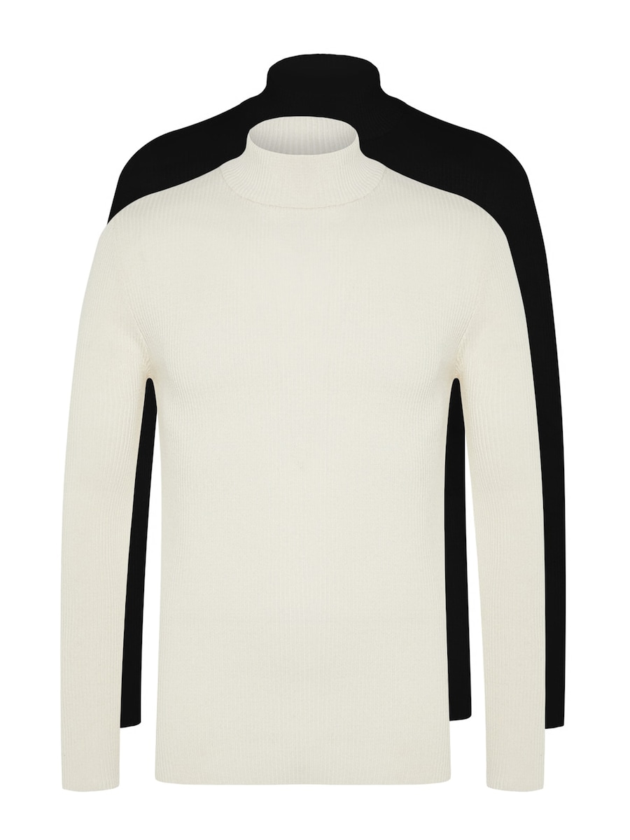 Свитер Trendyol, экрю/черный
Свитер Trendyol, экрю/черный