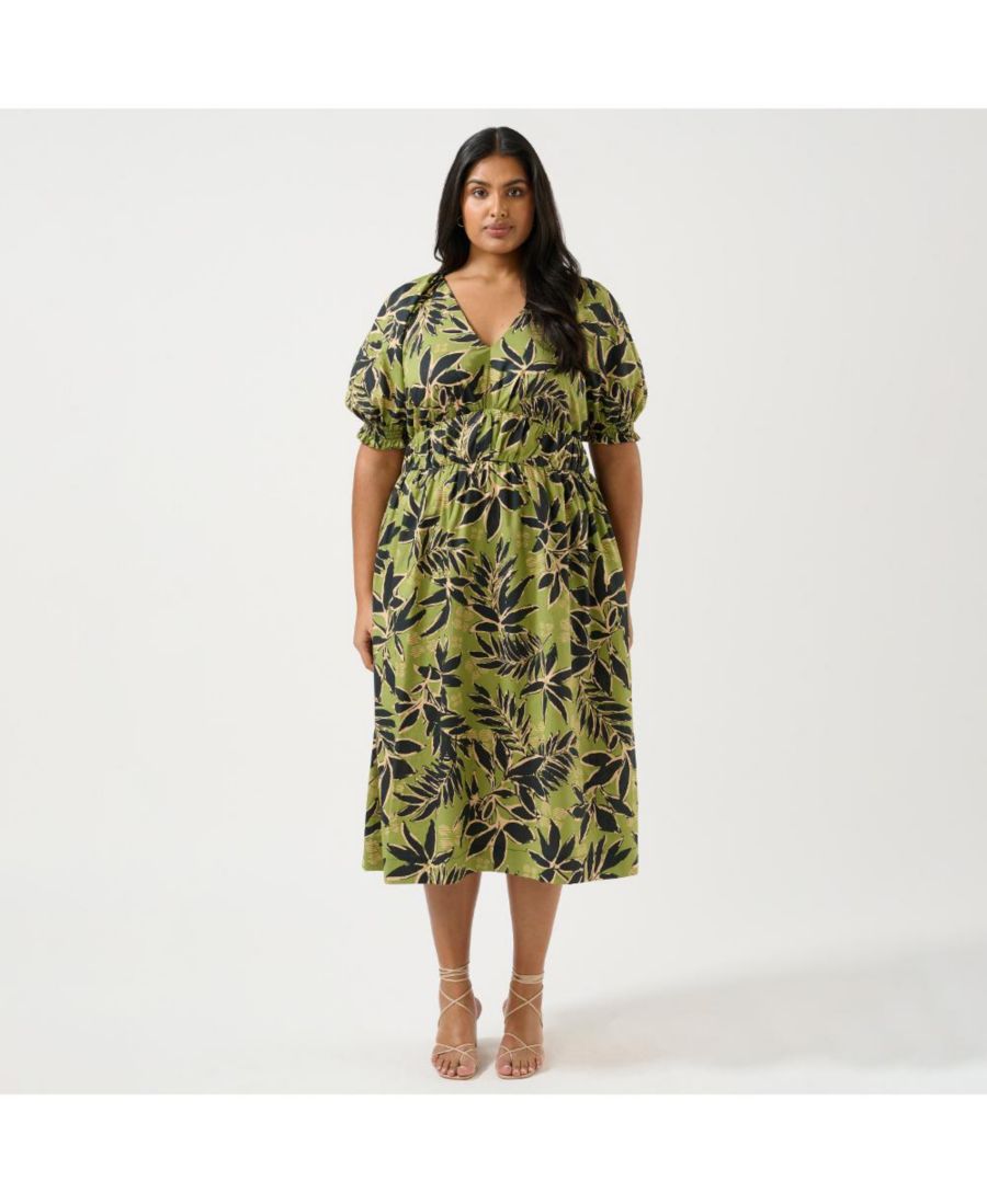 Хлопковое миди-платье Wildleaf больших размеров ESTELLE, Print
Хлопковое миди-платье Wildleaf больших размеров ESTELLE, Print