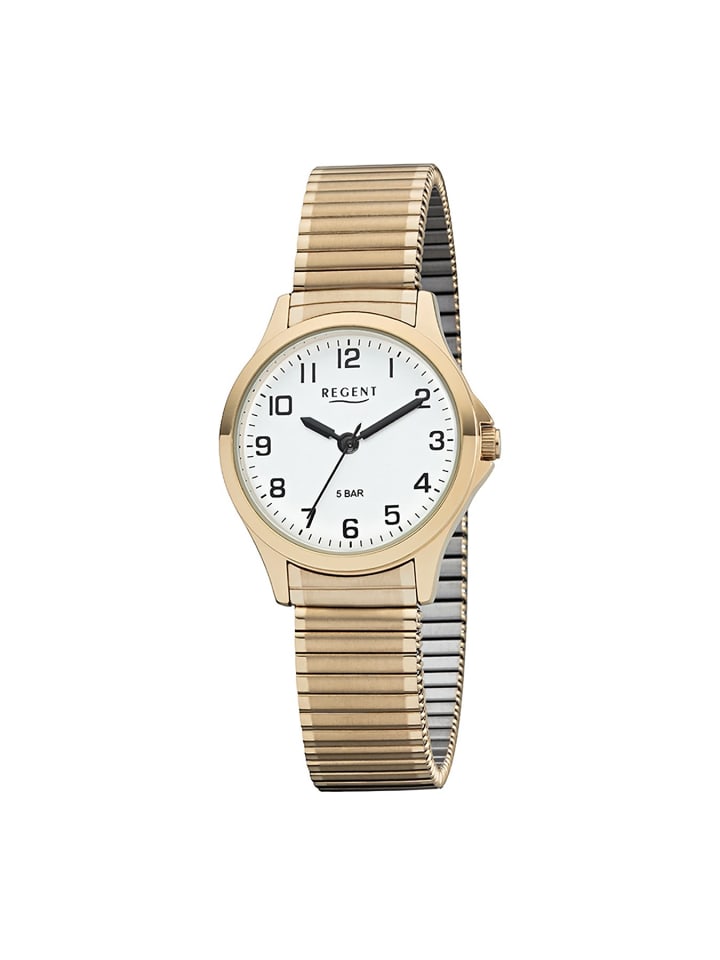 Небольшие золотые аналоговые наручные часы Regent (примерно 29 мм) с браслетом, который можно продеть через ухо
Небольшие золотые аналоговые наручные часы Regent (примерно 29 мм) с браслетом, который можно продеть через ухо