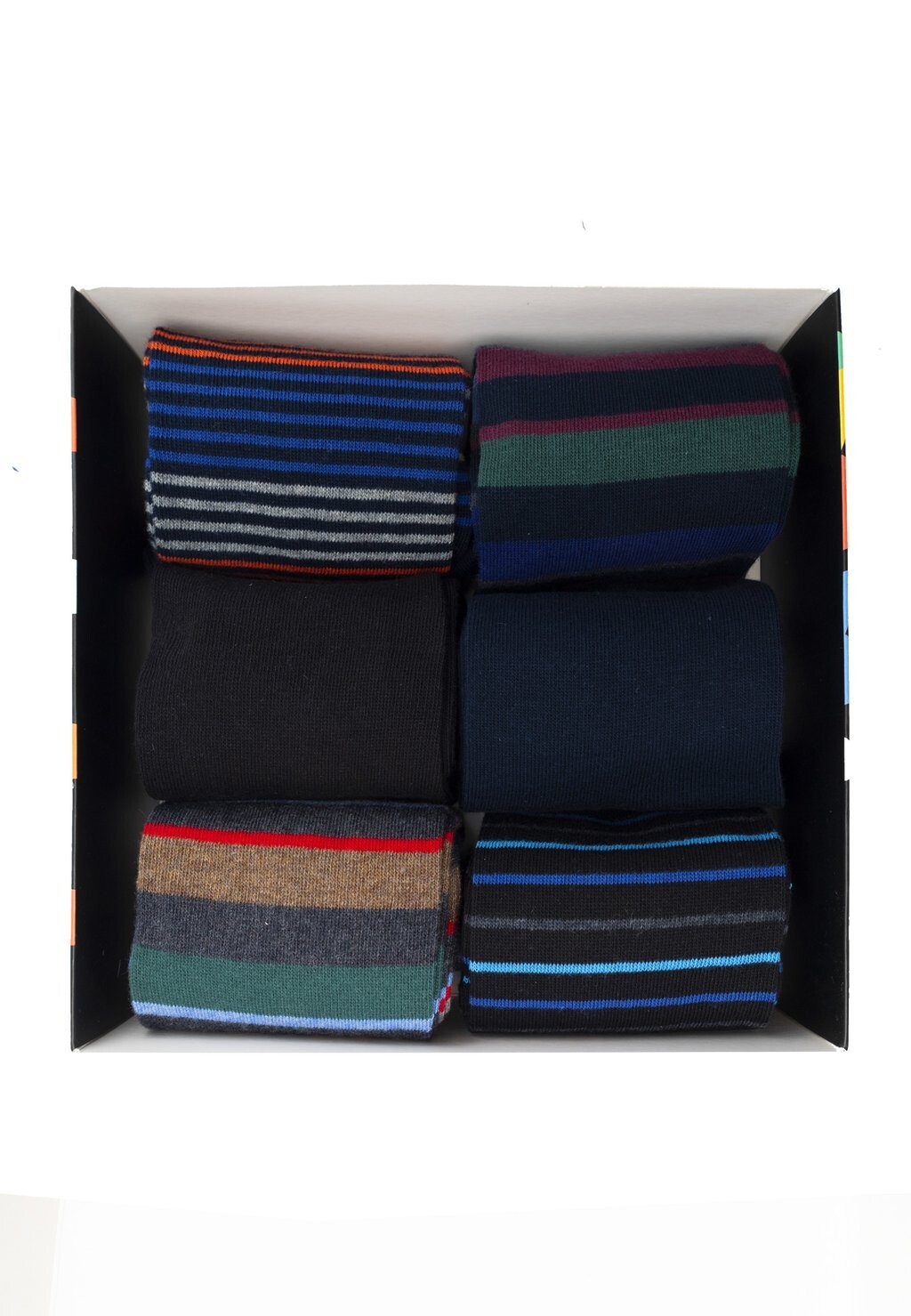 Носки выше колена 6 PACK FANCY GIFT BOX Ciocca, темно-синий 
Носки выше колена 6 PACK FANCY GIFT BOX Ciocca, темно-синий