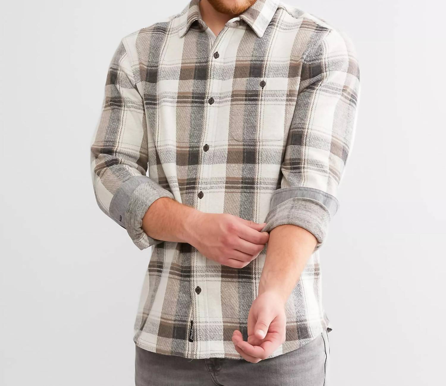 Рубашка из фланели Clearbrook в кремовом/угольном цвете Flags & Anthem
Рубашка из фланели Clearbrook в кремовом/угольном цвете Flags & Anthem