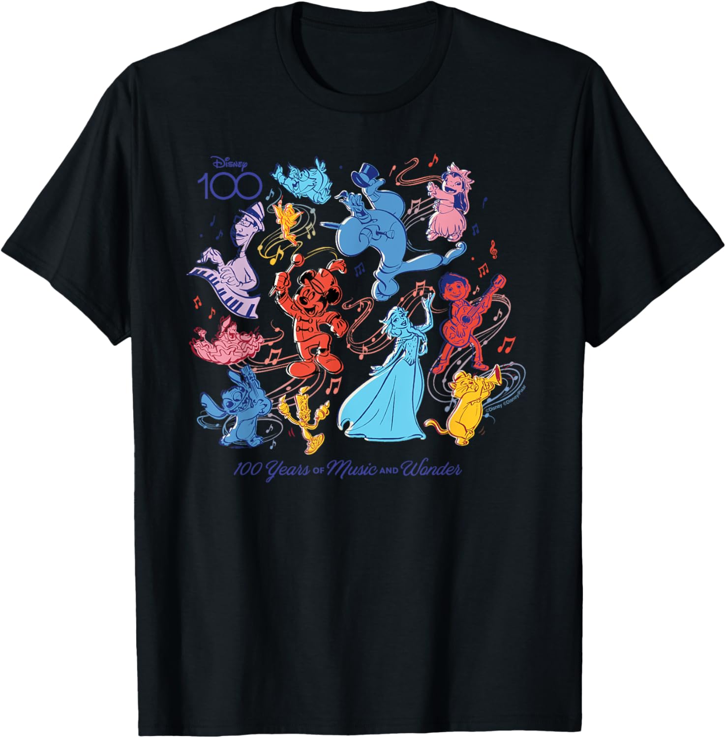 Футболка Disney 100 «100 лет музыке и чудесам», цветная, D100, черная
Футболка Disney 100 «100 лет музыке и чудесам», цветная, D100, черная