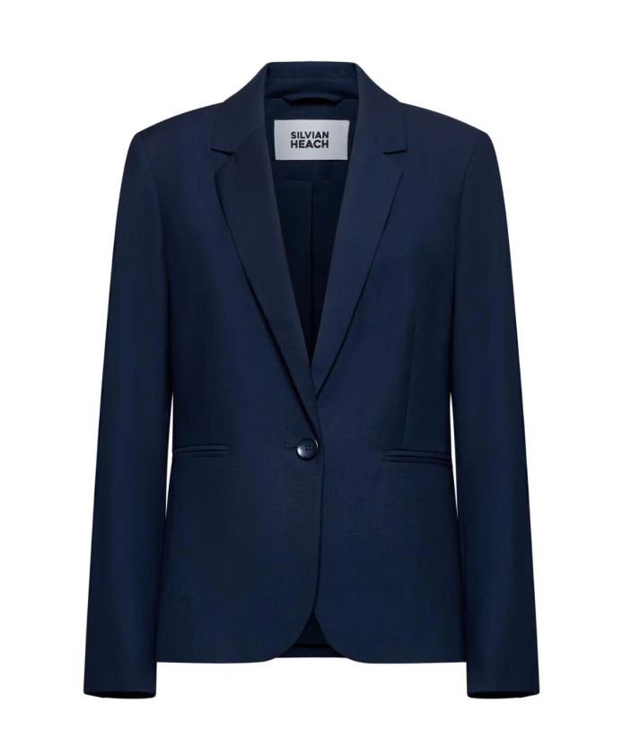 Классический однобортный блейзер Silvian Heach, синий
Классический однобортный блейзер Silvian Heach, синий