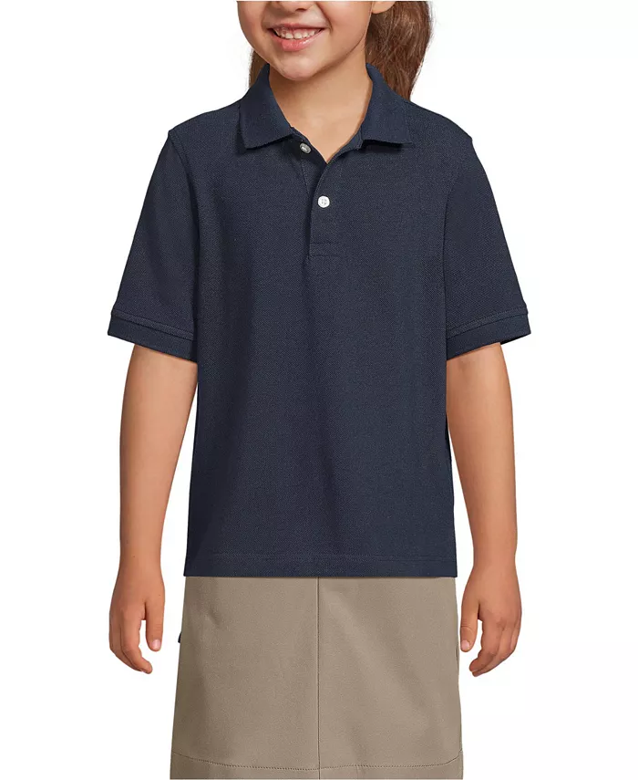 Школьная форма для девочек: поло с коротким рукавом из сетчатой ткани Lands' End, синий
Школьная форма для девочек: поло с коротким рукавом из сетчатой ткани Lands' End, синий