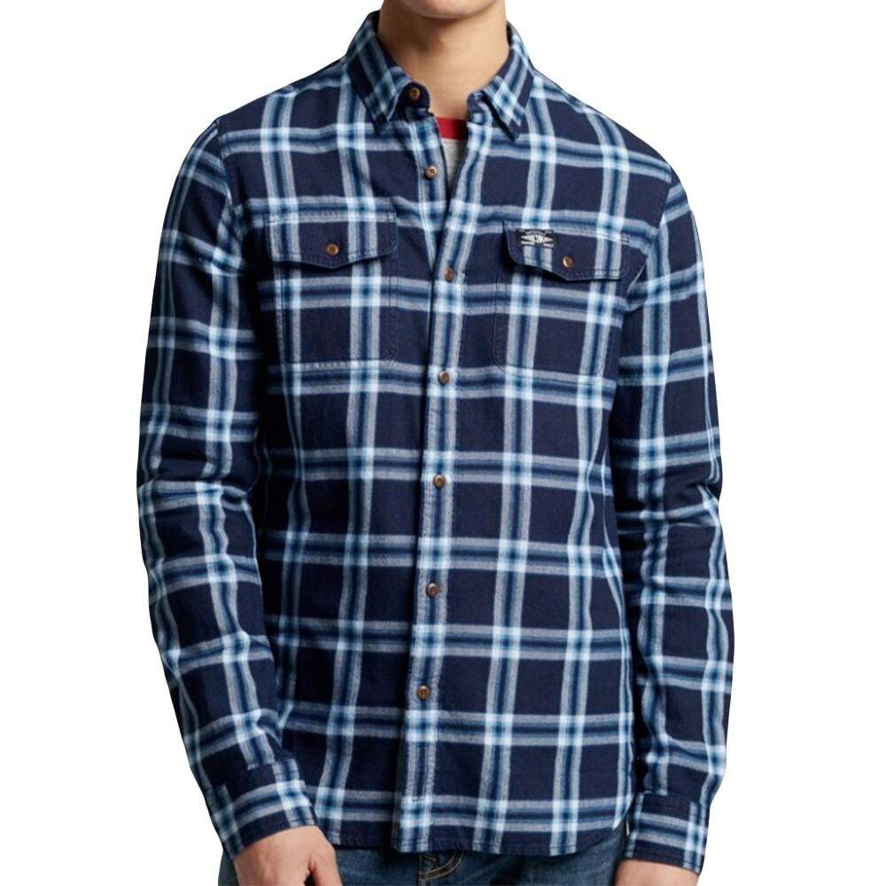 Рубашка винтажная с оригинальным логотипом Superdry, синий
Рубашка винтажная с оригинальным логотипом Superdry, синий