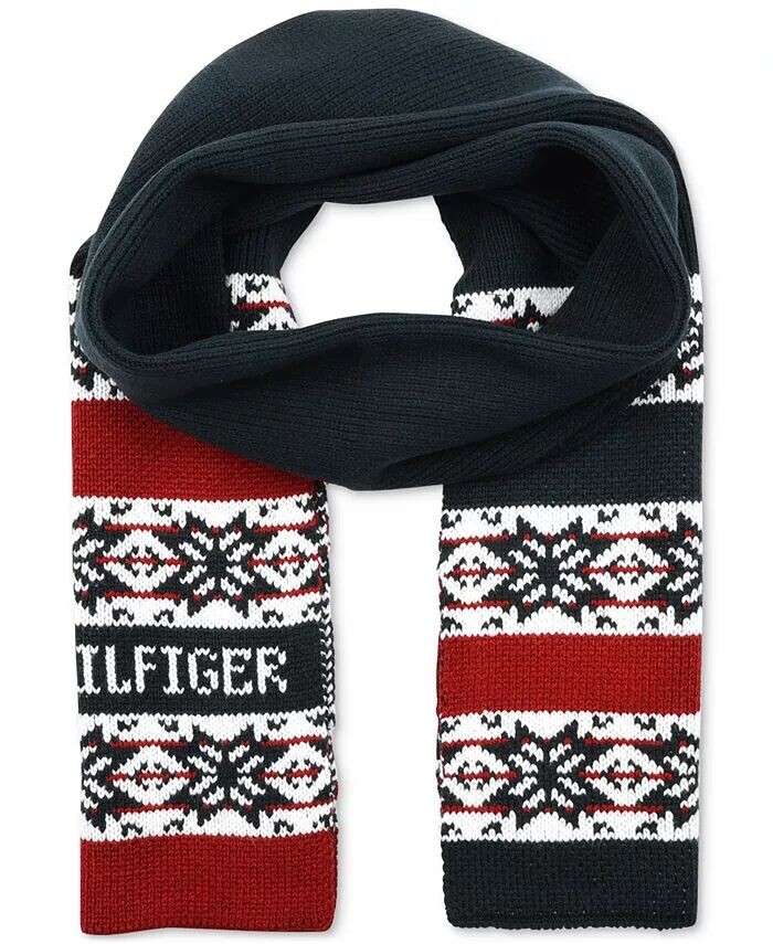 Мужской шарф Fair Isle со снежинками Tommy Hilfiger, синий
Мужской шарф Fair Isle со снежинками Tommy Hilfiger, синий