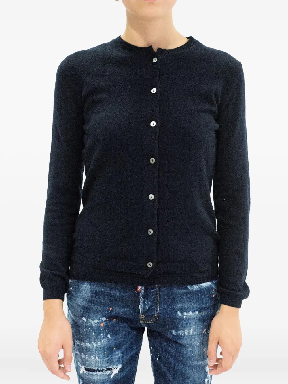 Кашемировый кардиган на пуговицах La Rose, синий
Кашемировый кардиган на пуговицах La Rose, синий