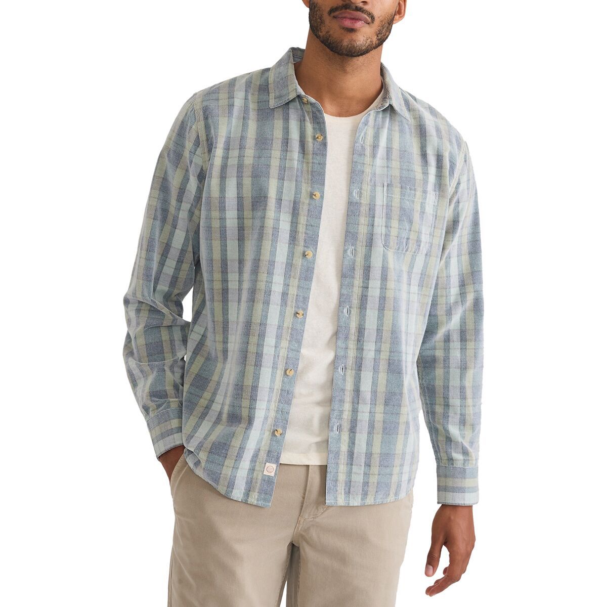 Легкая рубашка из вельвета в клетку Marine Layer, синий
Легкая рубашка из вельвета в клетку Marine Layer, синий