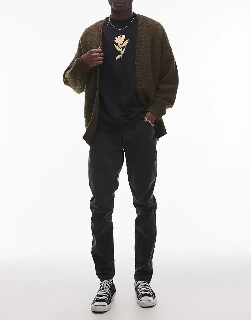 Узкие джинсы-стрейч черного цвета Topman
Узкие джинсы-стрейч черного цвета Topman