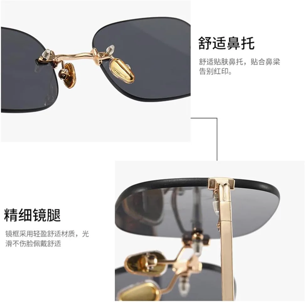 Ретро солнцезащитные очки для женщин, модные, без оправы, с градиентным переходом цвета, солнцезащитные очки с линзами, женские безрамочные очки HVTVTLA, 3
Ретро солнцезащитные очки для женщин, модные, без оправы, с градиентным переходом цвета, солнцезащитные очки с линзами, женские безрамочные очки HVTVTLA, 3