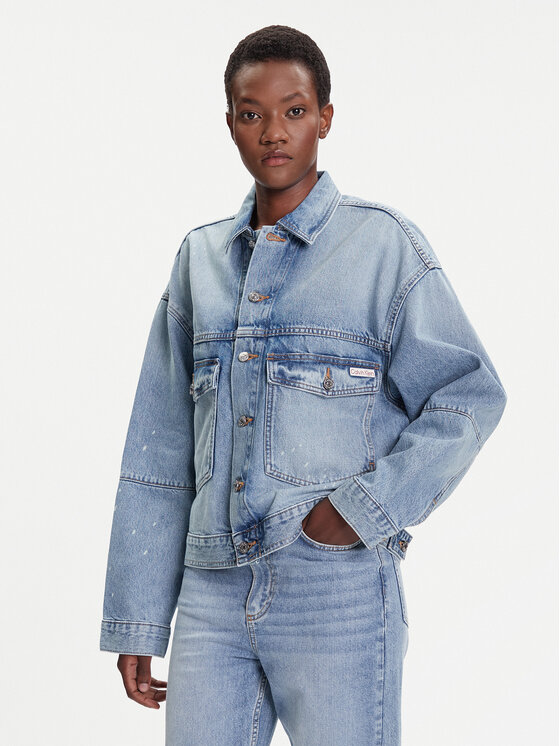 Джинсовая куртка regular fit LV047C730G Calvin Klein Jeans, синий 
Джинсовая куртка regular fit LV047C730G Calvin Klein Jeans, синий