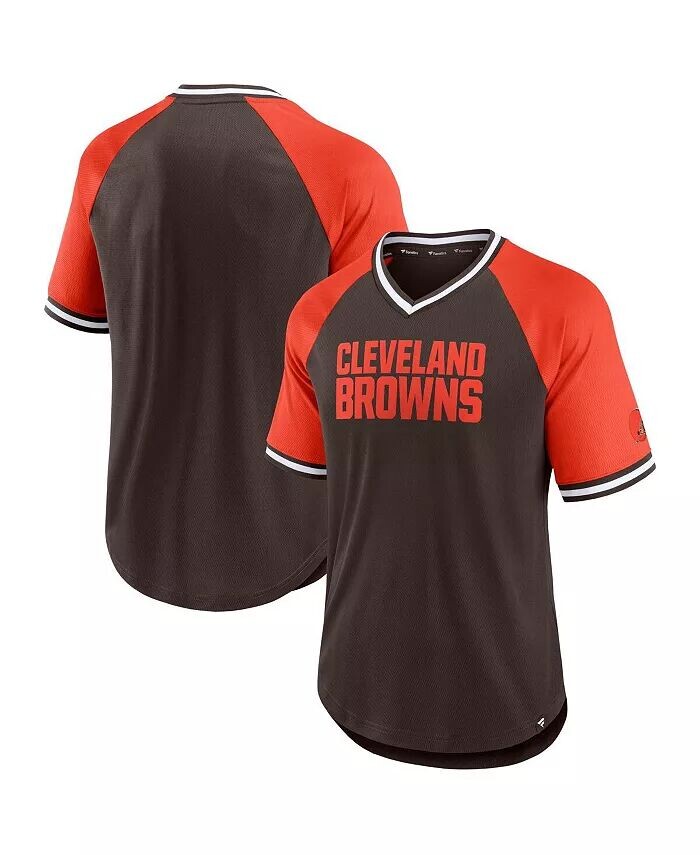 Мужская коричневая, оранжевая футболка Cleveland Browns Second Wind с V-образным вырезом и реглан Fanatics
Мужская коричневая, оранжевая футболка Cleveland Browns Second Wind с V-образным вырезом и реглан Fanatics
