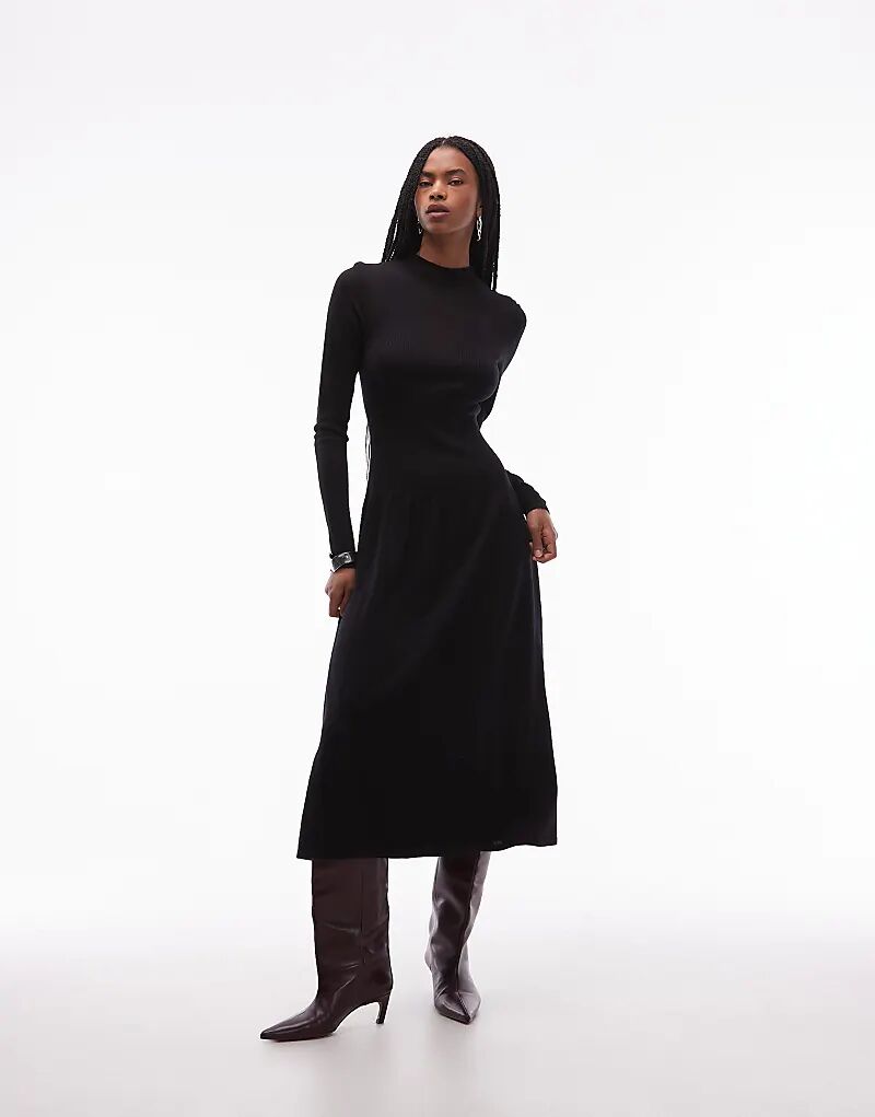 & Other Stories Платье мидакси 2-в-1 из чистой шерсти тонкого трикотажа черного цвета
& Other Stories Платье мидакси 2-в-1 из чистой шерсти тонкого трикотажа черного цвета