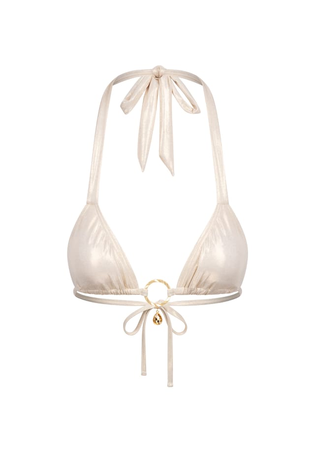 Верх бикини Mykonos с кольцом и сверкающей подвеской Moda Minx, бежевый
Верх бикини Mykonos с кольцом и сверкающей подвеской Moda Minx, бежевый