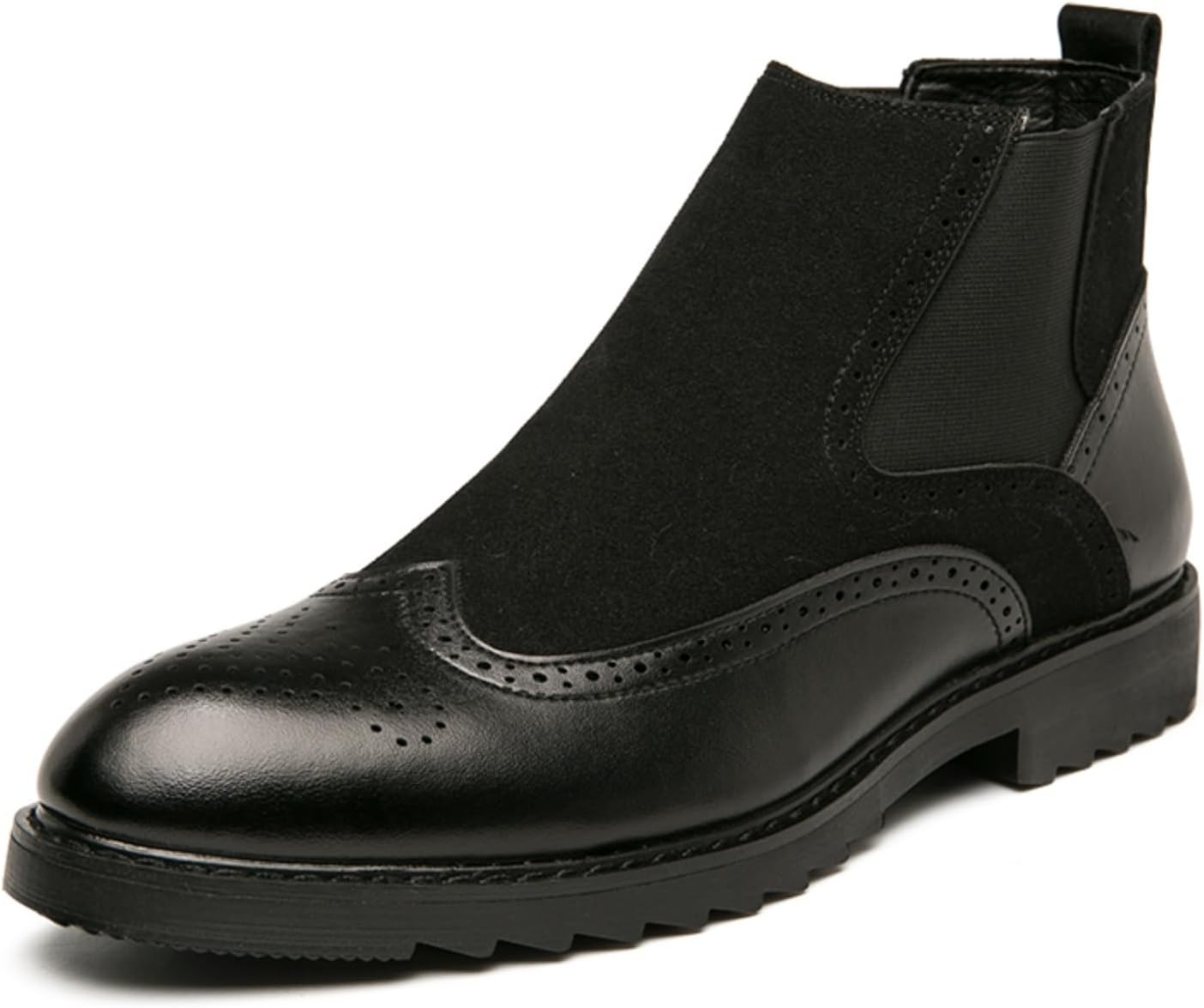 Мужские черные ботинки Челси, броги - детализированные ботинки до щиколотки с эластичными вставками, стильные и удобные для повседневной и официальной одежды Aokisx
Мужские черные ботинки Челси, броги - детализированные ботинки до щиколотки с эластичными вставками, стильные и удобные для повседневной и официальной одежды Aokisx
