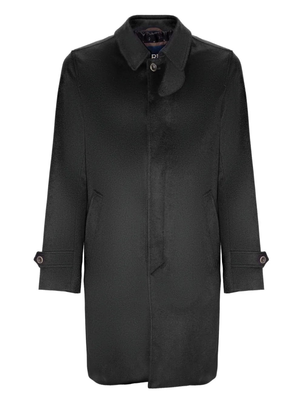 Однобортное шерстяное пальто Herno, черный
Однобортное шерстяное пальто Herno, черный