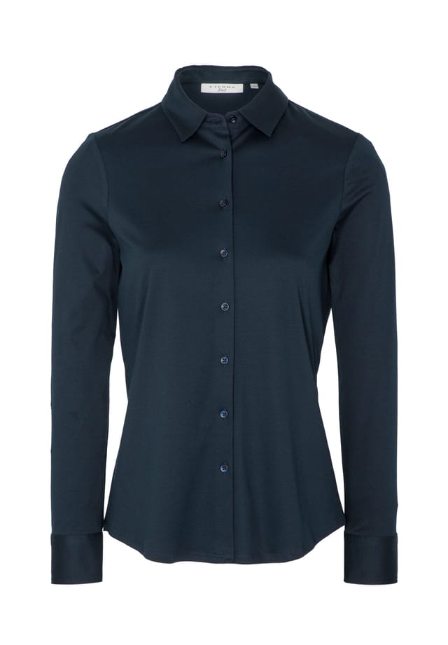 Рубашка из джерси приталенная Eterna, синий
Рубашка из джерси приталенная Eterna, синий