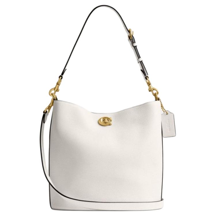 COACH Кожаная сумка-ведро через плечо большая женская белая
COACH Кожаная сумка-ведро через плечо большая женская белая