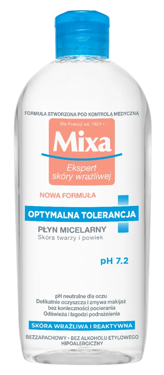 Мицеллярная жидкость Mixa Optymalna Tolerancja, 400 мл
Мицеллярная жидкость Mixa Optymalna Tolerancja, 400 мл