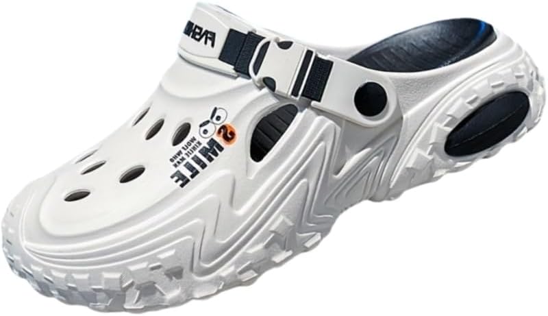 Мужские дышащие шлепанцы из EVA - удобные, противоскользящие сандалии на одну ногу с регулируемыми ремешками через плечо, подходят для улицы и повседневной носки Clolinde, белый/черный
Мужские дышащие шлепанцы из EVA - удобные, противоскользящие сандалии на одну ногу с регулируемыми ремешками через плечо, подходят для улицы и повседневной носки Clolinde, белый/черный