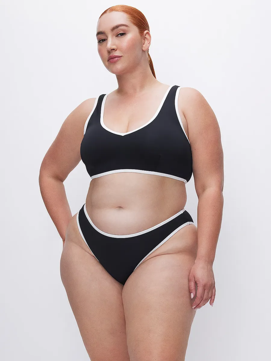 Верх бикини с поддержкой Varsity Good American, черный
Верх бикини с поддержкой Varsity Good American, черный