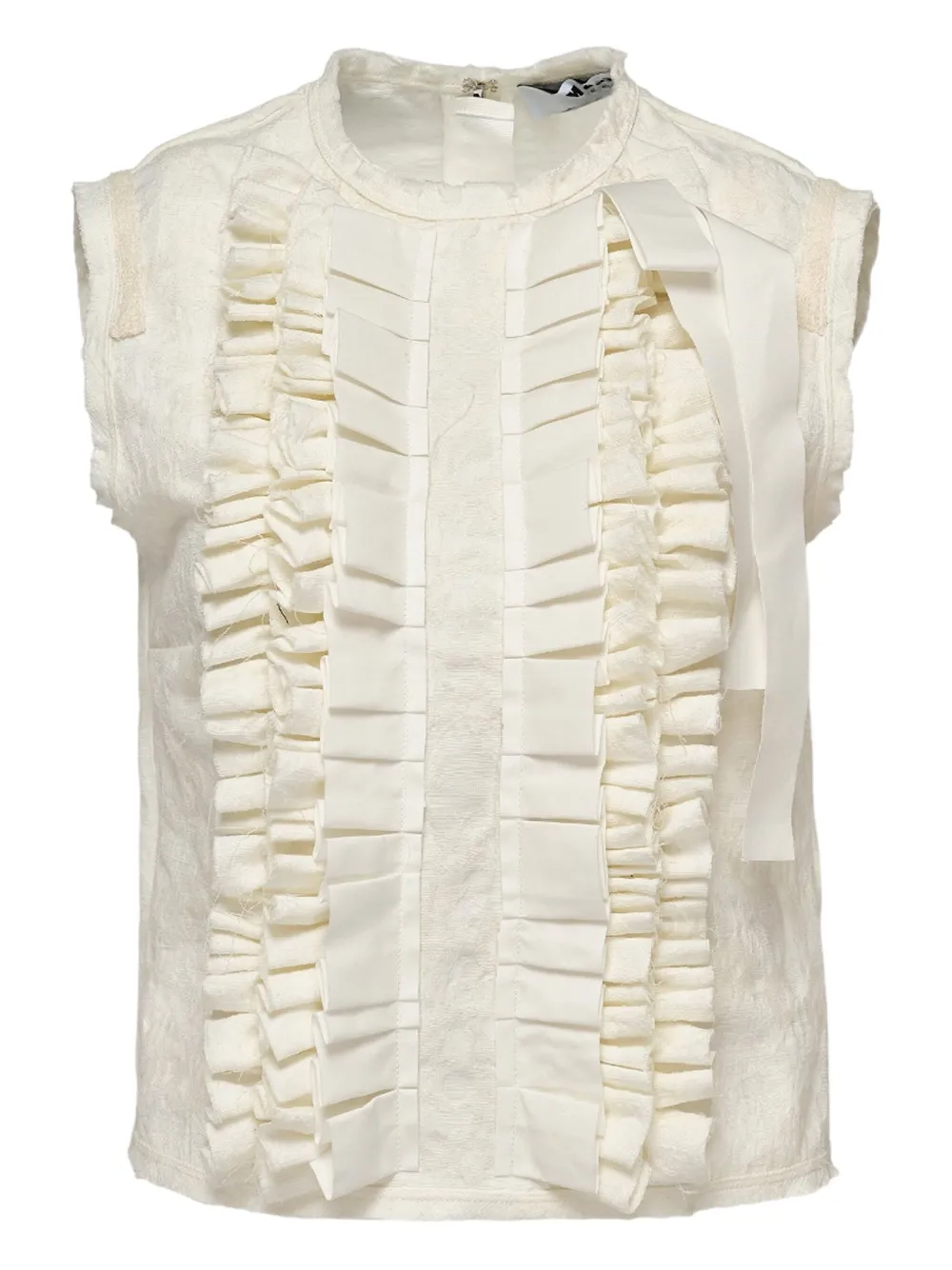 Блузка без рукавов с оборками MSGM, белый
Блузка без рукавов с оборками MSGM, белый