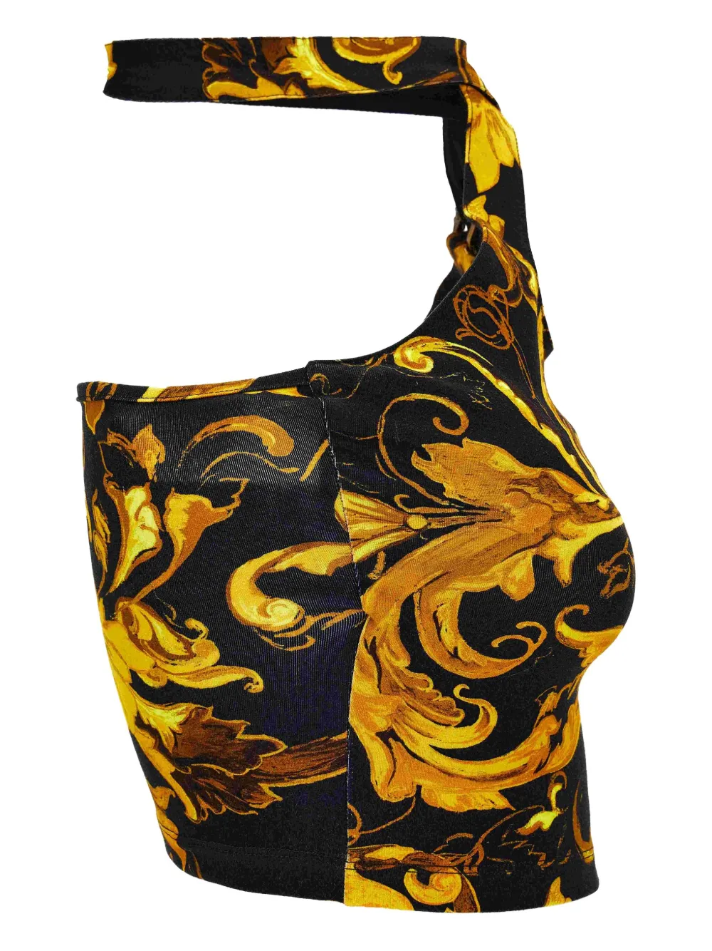 Топ с вырезом халтер и принтом Baroque Versace Jeans Couture, черный
Топ с вырезом халтер и принтом Baroque Versace Jeans Couture, черный