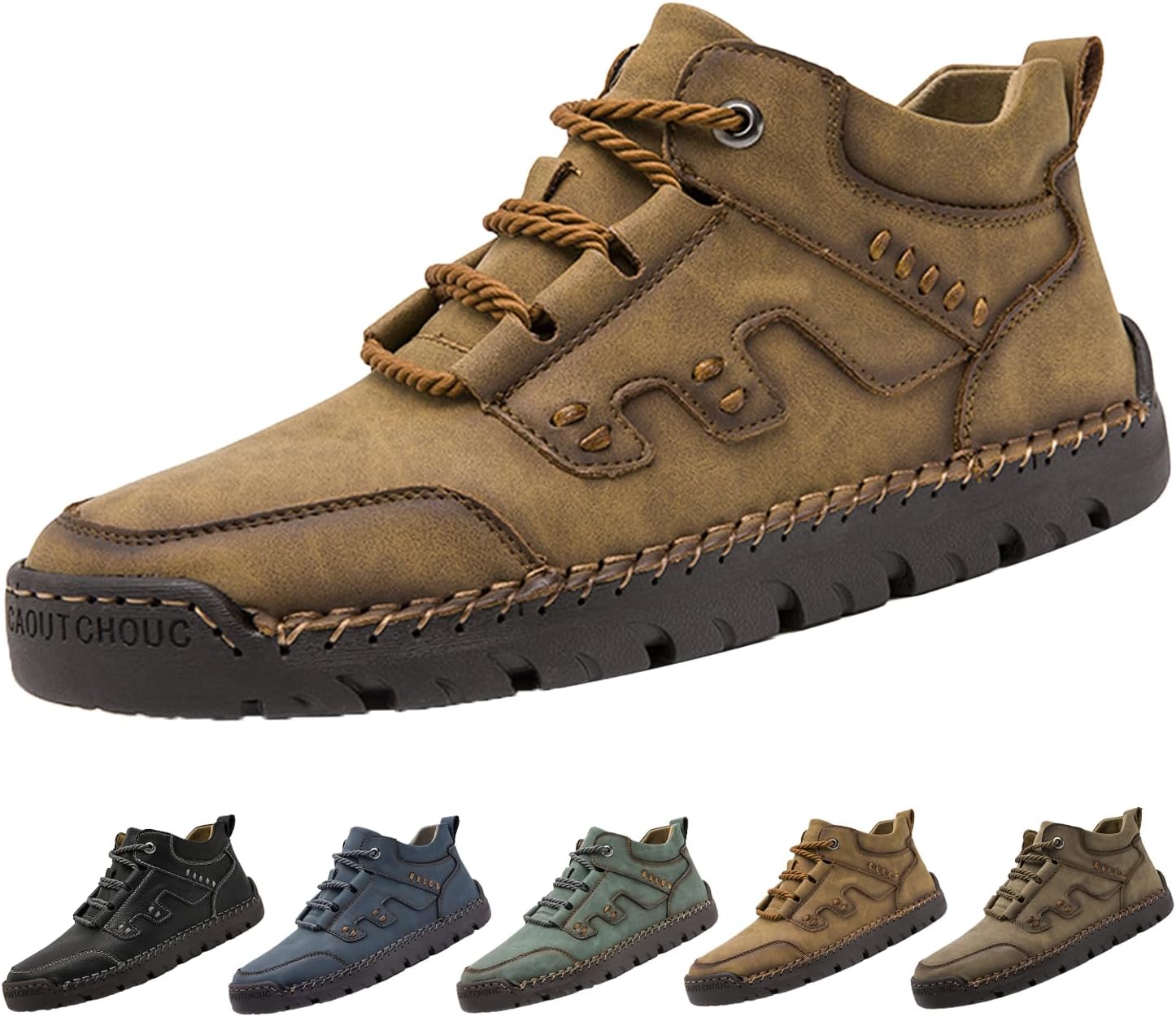 Мужские походные повседневные кожаные туфли, винтажные удобные с ручной строчкой, шнуровкой, водонепроницаемые, противоскользящие кроссовки для треккинга Hneowgn, желтый
Мужские походные повседневные кожаные туфли, винтажные удобные с ручной строчкой, шнуровкой, водонепроницаемые, противоскользящие кроссовки для треккинга Hneowgn, желтый