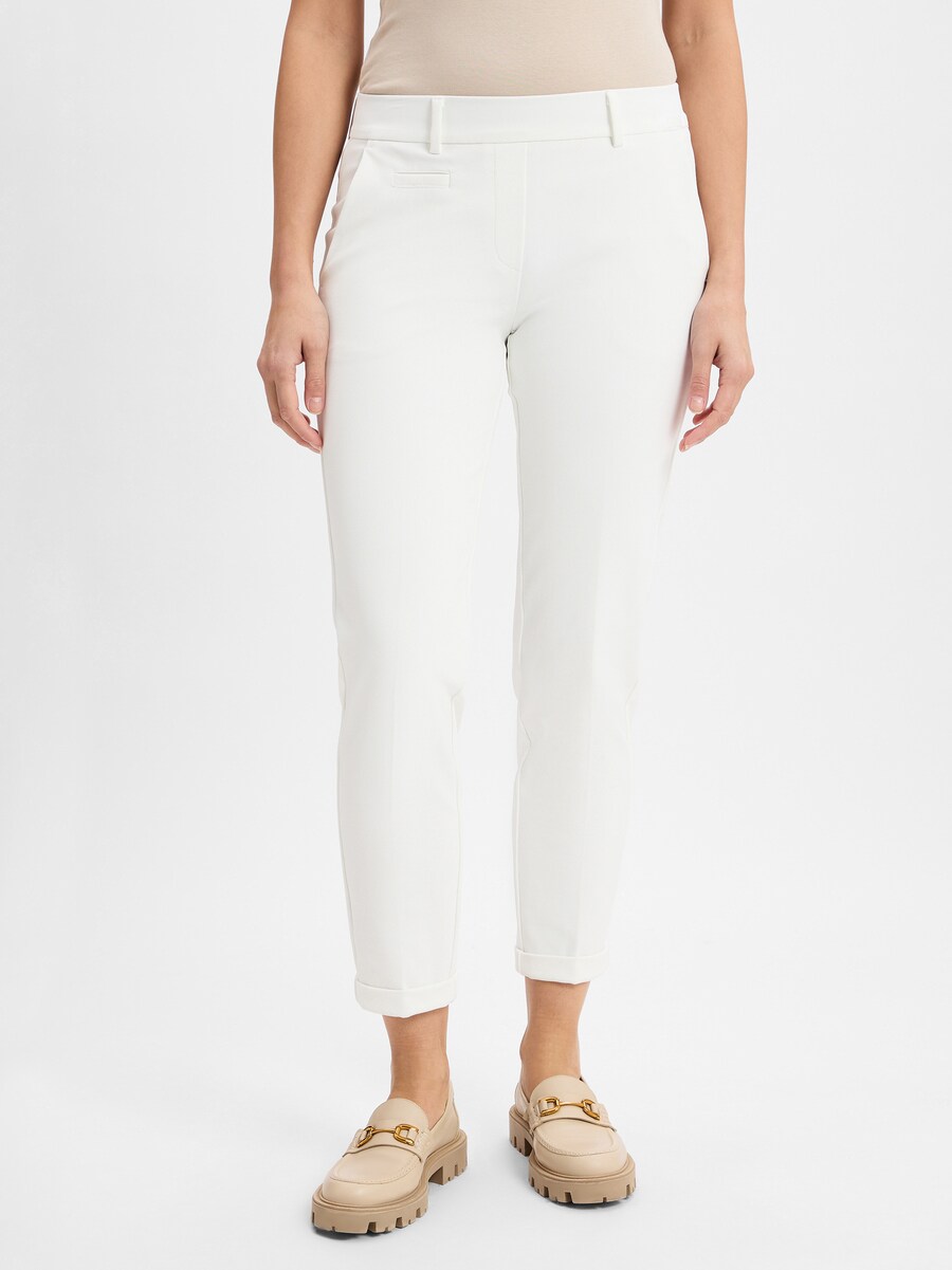 Обычные брюки со складками спереди Cambio Kim, белый
Обычные брюки со складками спереди Cambio Kim, белый