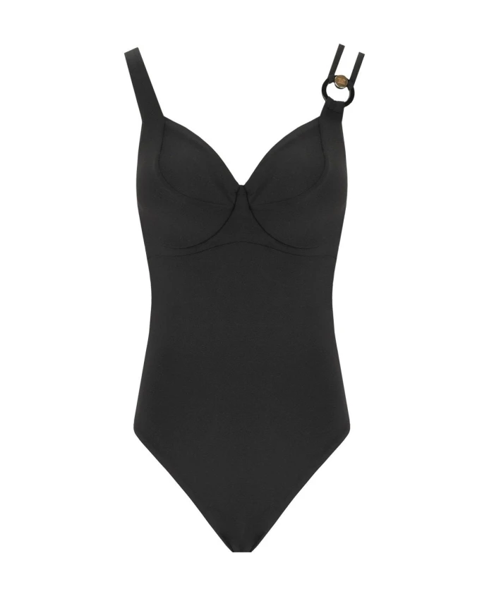 Изысканный купальник Corinna с золотым кольцом Max Mara, черный
Изысканный купальник Corinna с золотым кольцом Max Mara, черный