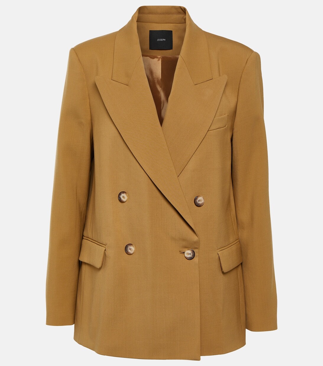 Двубортный блейзер из шерсти JOSEPH, коричневый 
Двубортный блейзер из шерсти JOSEPH, коричневый