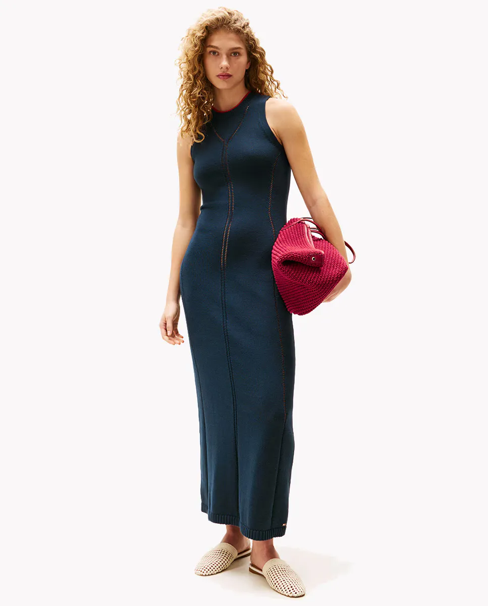 TH X SRG Трикотажное макси-платье без рукавов Tommy Hilfiger, тёмно-синий
TH X SRG Трикотажное макси-платье без рукавов Tommy Hilfiger, тёмно-синий