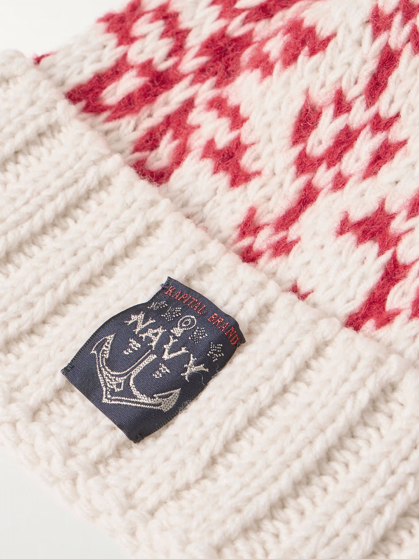 Шапка из смесовой шерсти с логотипом и помпоном KAPITAL, нейтральный
Шапка из смесовой шерсти с логотипом и помпоном KAPITAL, нейтральный