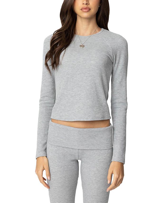 Топ из вафельной вязки Sab Edikted, серый
Топ из вафельной вязки Sab Edikted, серый