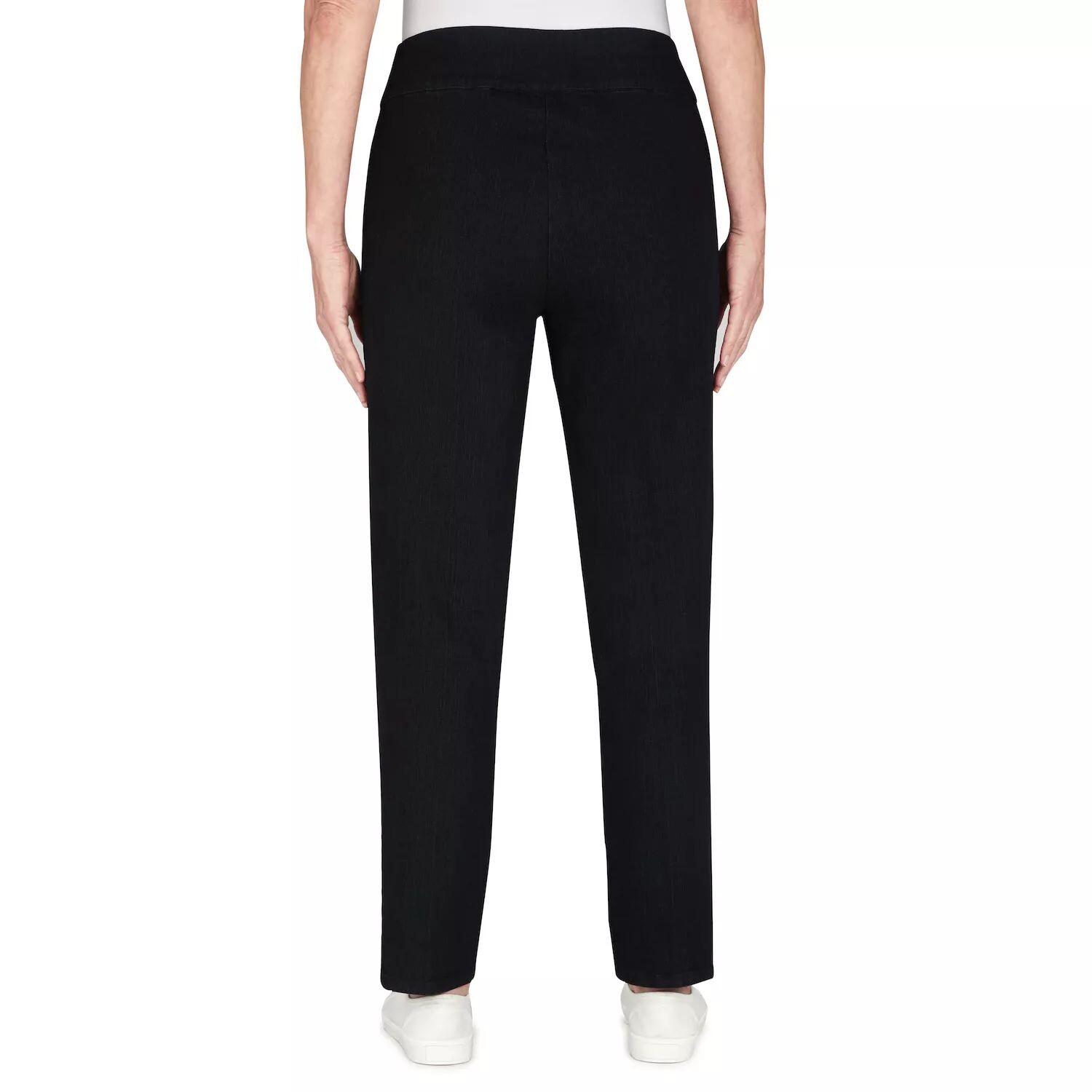 Прямые джинсовые брюки суперстрейч Petite Alfred Dunner без застежки Alfred Dunner, черный 
Прямые джинсовые брюки суперстрейч Petite Alfred Dunner без застежки Alfred Dunner, черный