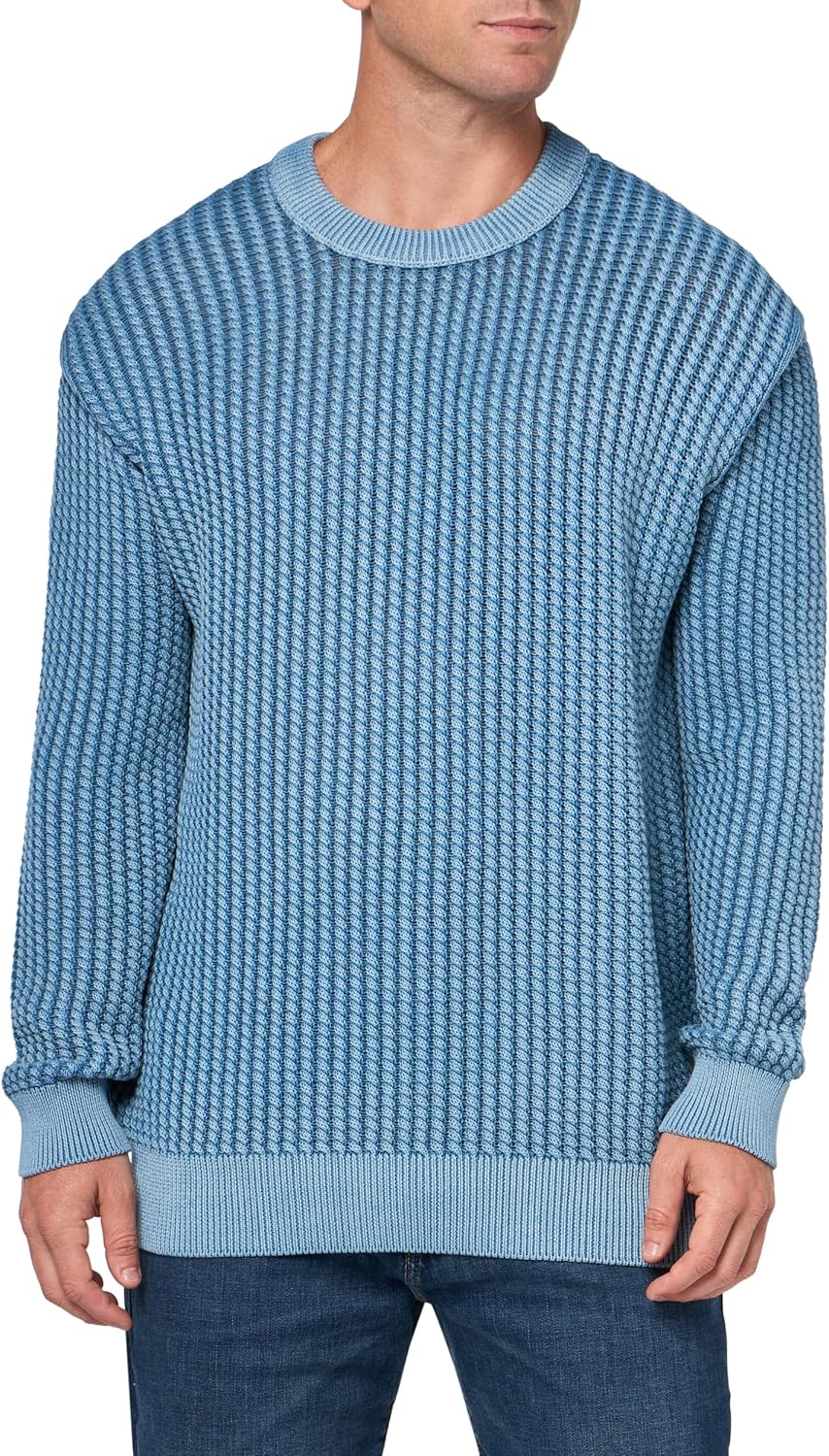 BOSS Мужской свитер с косой вязкой Relaxed Fit, Niagara Mist
BOSS Мужской свитер с косой вязкой Relaxed Fit, Niagara Mist