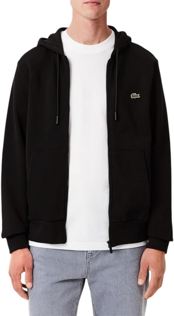 Lacoste мужская худи с длинным рукавом, сплошная расцветка, на молнии, Noir
Lacoste мужская худи с длинным рукавом, сплошная расцветка, на молнии, Noir