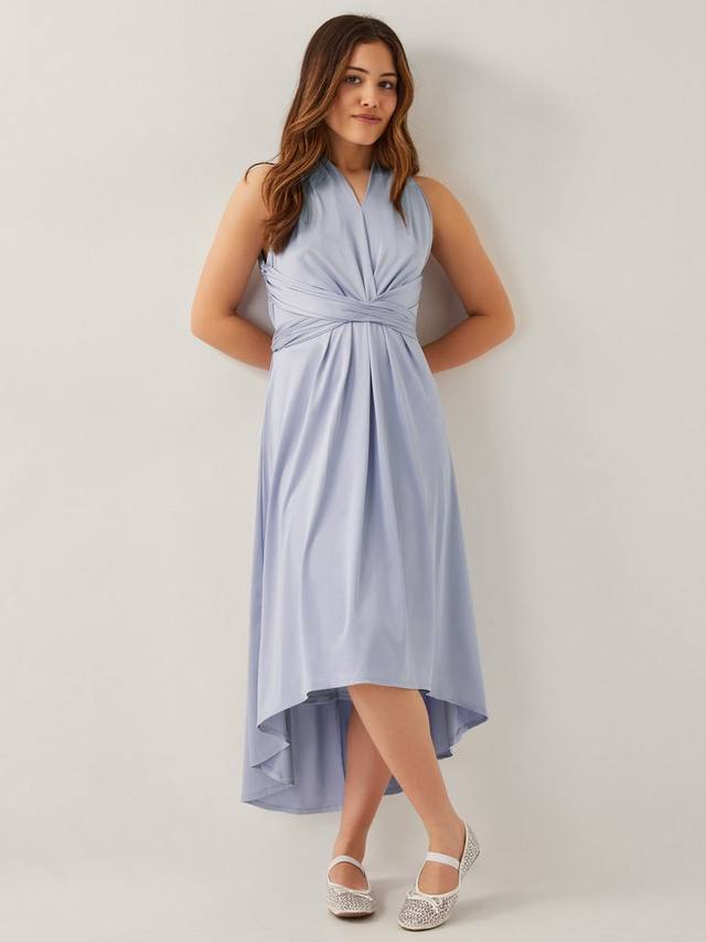 Детское платье Tia для выпускного вечера с атласным перекрученным верхом и бретелями халтер Monsoon, Pale Blue
Детское платье Tia для выпускного вечера с атласным перекрученным верхом и бретелями халтер Monsoon, Pale Blue