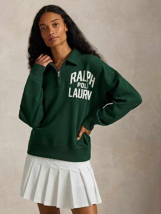 Хлопковый свитер с молнией на четверть Ralph Lauren, Dark Green
Хлопковый свитер с молнией на четверть Ralph Lauren, Dark Green