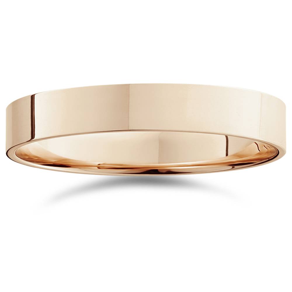 Плоское полированное обручальное кольцо 4 мм из 14-каратного розового золота. Размер на выбор. Pompeii2, розовый
Плоское полированное обручальное кольцо 4 мм из 14-каратного розового золота. Размер на выбор. Pompeii2, розовый