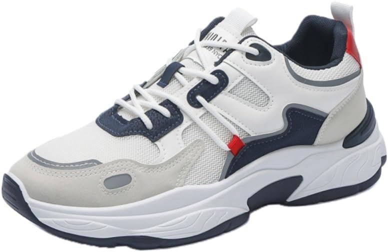 Мужские модные спортивные кроссовки с противоскользящей резиновой подошвой и шнуровкой, подходят для повседневного использования, поездок на работу и бега Fusecottc, белый
Мужские модные спортивные кроссовки с противоскользящей резиновой подошвой и шнуровкой, подходят для повседневного использования, поездок на работу и бега Fusecottc, белый